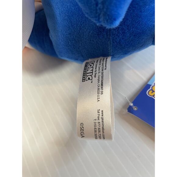 SONIC And Friends Sonic The Hedgehog Sleeping Large Plush 15" Doll Sega New Soft - Picture 9 of 13